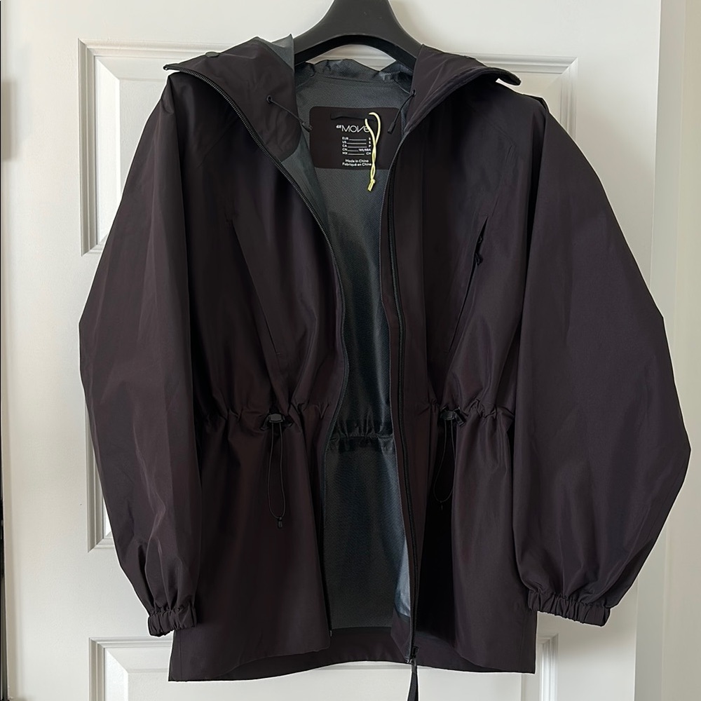 H&M Black Hooded Rain Jacket